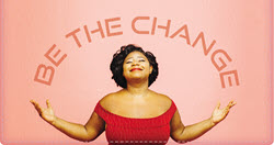 Be The Change   Leather Checkbook Cover