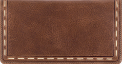 Canyon Brown Leather checkbook Cover