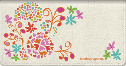 Primrose Canvas checkbook Cover