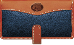 Americana Blue Leather checkbook Cover