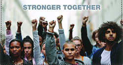Stronger Together   Leather Checkbook Cover