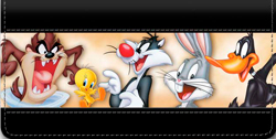 Bugs Bunny and Friends Leather checkbook Cover