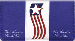 Wounded Warrior Canvas checkbook Cover