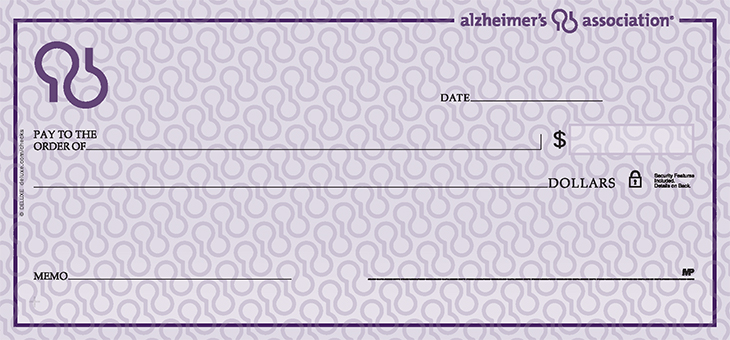 Alzheimer's Association Check