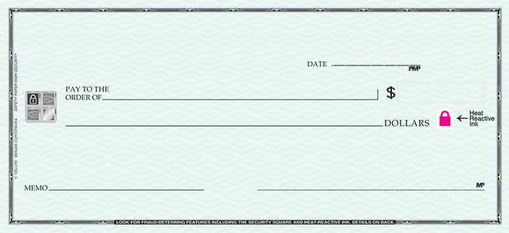 Safety Paper Blue High Security Check