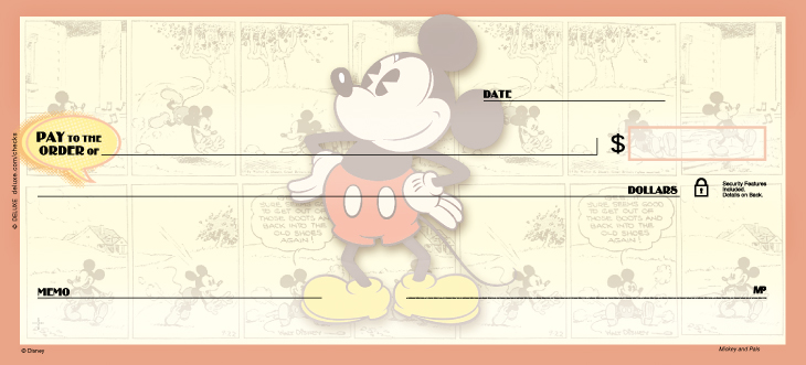 Mickey and Pals Disney Check